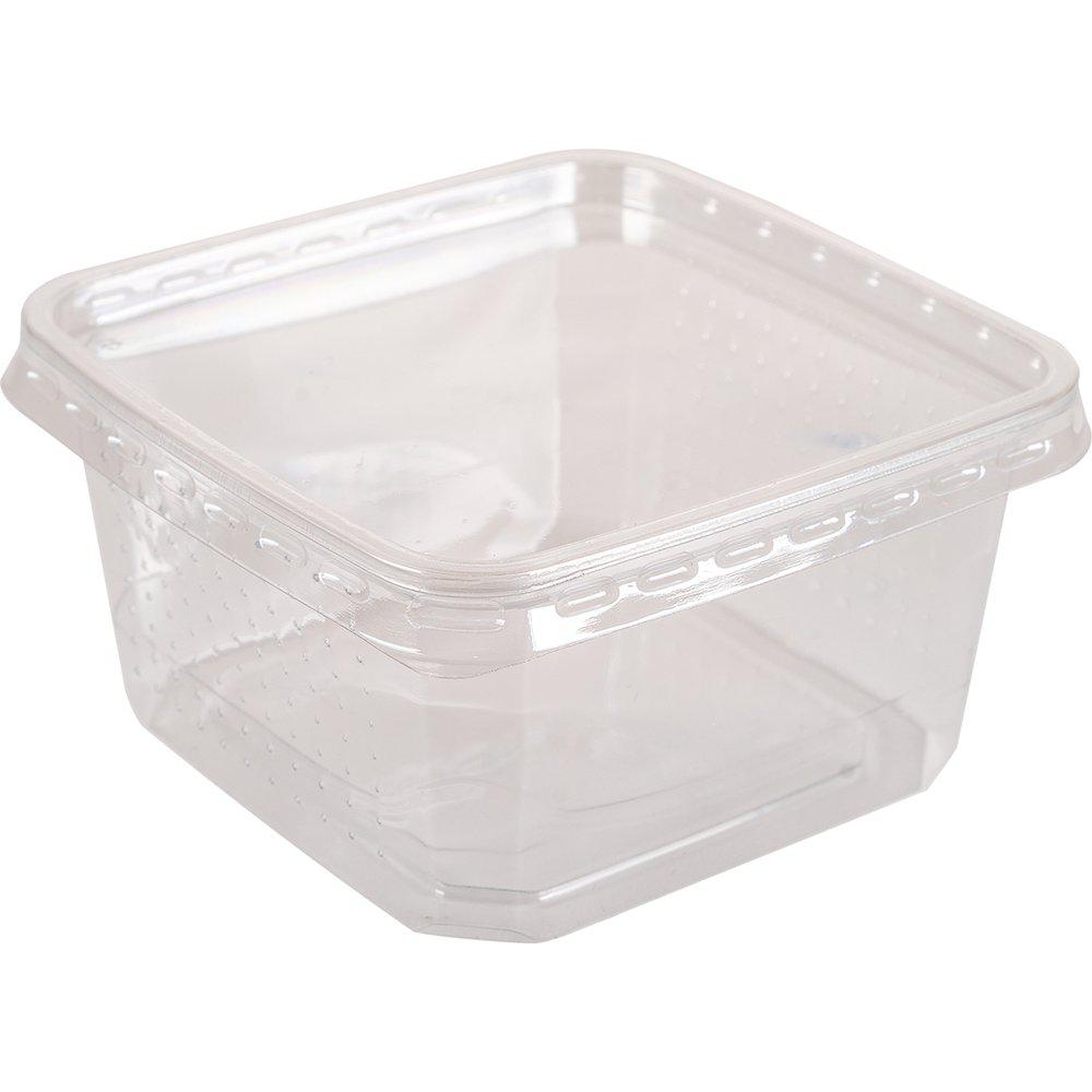 Plastbox Med Lufthål I Locket 12x11,4x6cm 450ml