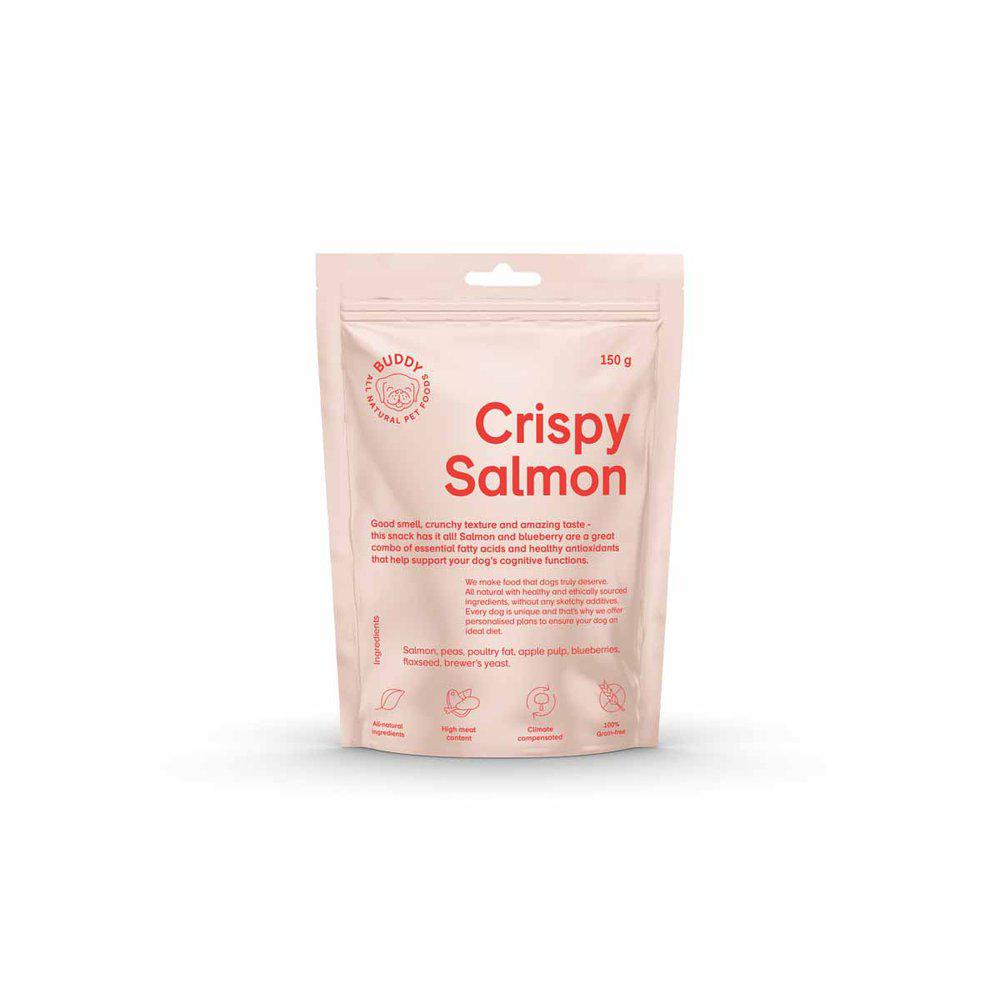 Buddy - Crunchy Snacksalmon & Blueberreis - 150g