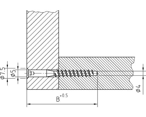 Kopplingsskruv 5x40 mm - 50 pack