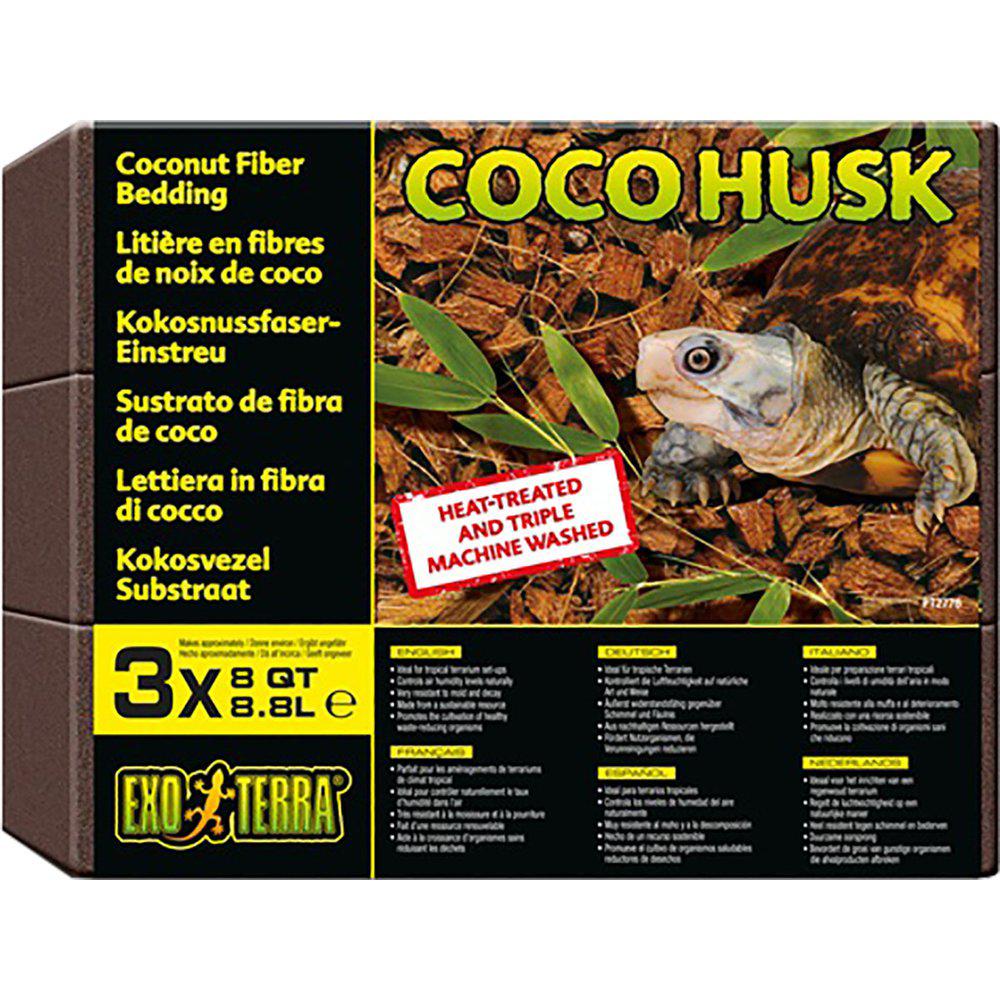 Exo Terra coco husk - 8.8 L - 3 pack - kokoschips