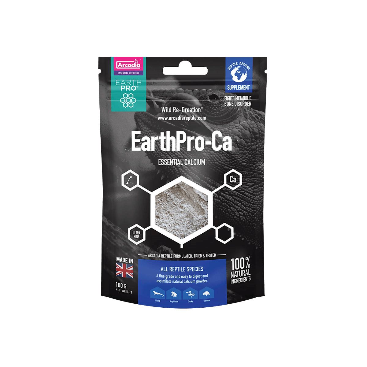Arcadia Earth Pro-Ca - kalciumpulver 100 g