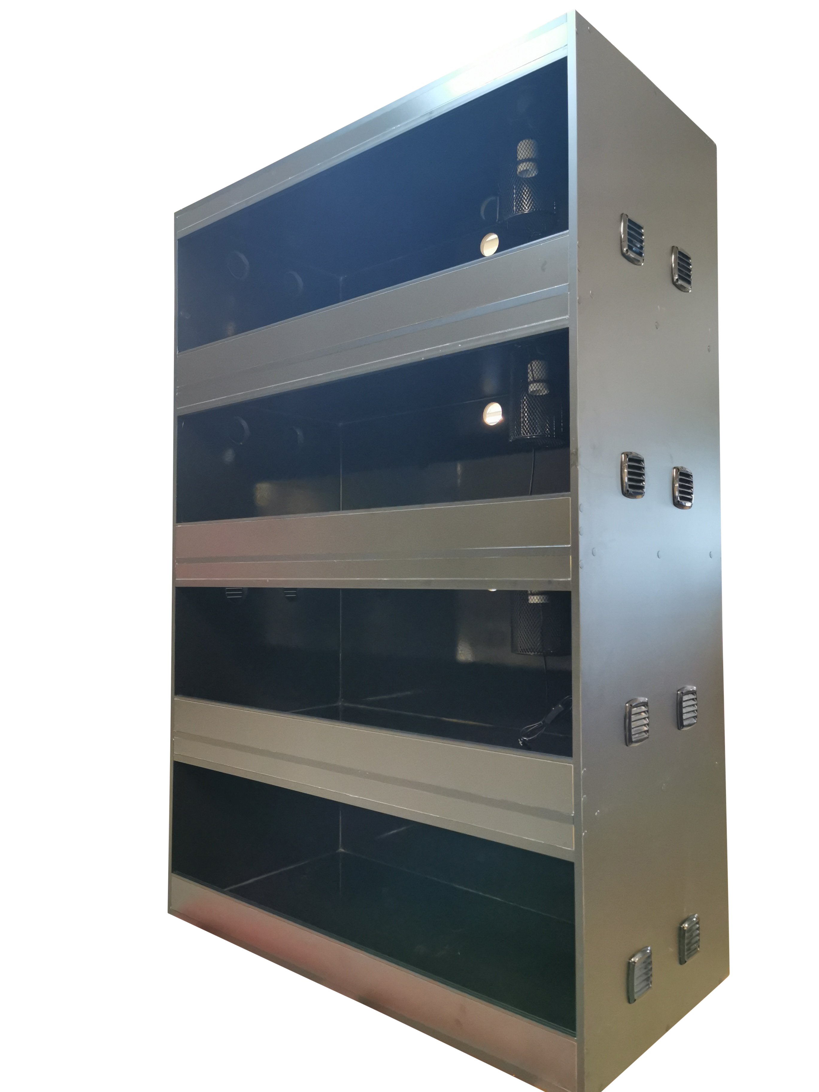 Komplett rack system för ormar, ödlor, reptiler. Terrarium till billigt ...