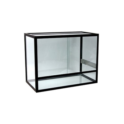 Terrarium - aluminium - svart - 110x45x65 cm